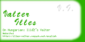 valter illes business card